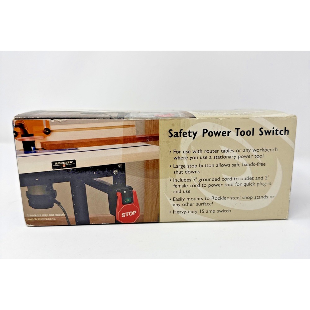 Rockler Woodworking & Hardware Safety Power Tool Switch - New In Box